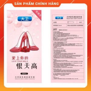 Bao Cao Su Đôi Guốc Size Nhỏ 49mm-Nội Địa Trung Hộp 100 Bao Siêu Mỏng