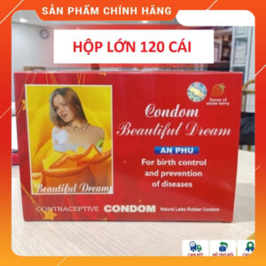 Bao Cao Su Hongkong Siêu Mỏng Có Gai-Mùi Dâu Dịu Nhẹ-Hộp 120 Cái