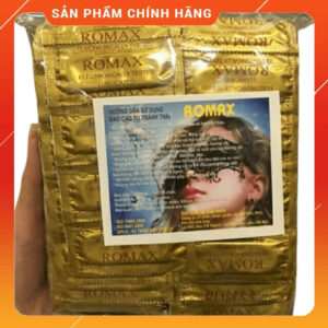 Bịch 120 Bao Cao Su Romax Siêu Mỏng Nhật Bản-Cảm Giác Chân Thật