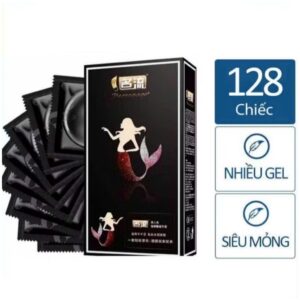Bao Cao Su Nội Địa Trung Nàng Tiên Cá 49mm Hộp 128 Cái Siêu Mỏng Ôm Sát Kéo Dài Thời Gian