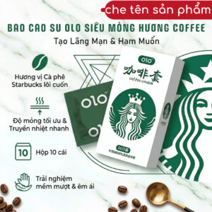 Bao Cao Su OLO Coffee Hương Cà Phê Siêu Mỏng Hộp 10 Cái Chính Hãng