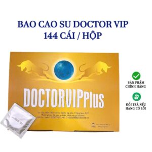 Bao cao su DOCTOR VIP PLUS siêu mỏng, bcs cho gia đình, khách sạn,nhà nghỉ