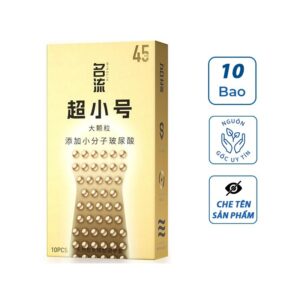 Bao cao su gai lớn 45mm MingLiu SMALL, bcs size nhỏ 45mm có gai siêu mỏng kéo dài quan hệ