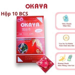 Bao Cao Su 10 Cái Gân Gai Hộp Đỏ OKAYA