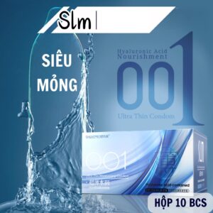 Bao Cao Su Cao Cấp SLM Siêu Mỏng 001, Nhiều Gel Bôi Trơn, Truyền Nhiệt Tốt-Hộp 10c