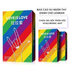 Bao Cao Su Ngón Tay Thương Hiệu LES PARTY LOVE IS LOVE Dành Cho Cộng Đồng LGBT