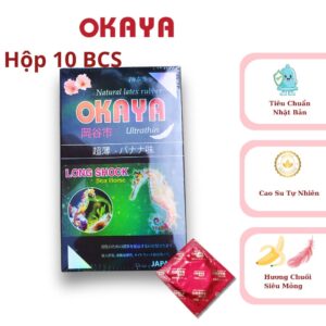 Bao Cao Su Siêu Mỏng Cá Ngựa Xanh OKAYA-Hộp 10c