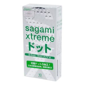Bao Cao Su Siêu Mỏng Có Gai Nổi Sagami Xtreme White Hộp 10 cái