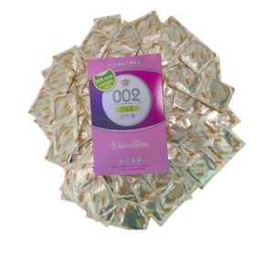 Bao cao su HA hồng 002 siêu mỏng nhiều gel Bao cao su gia đình-Hộp 100c-BCS Nhà nghỉ