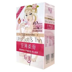 Bao cao su Trung Quốc HOA LY hộp 102 chiếc size 52mm gốc nước