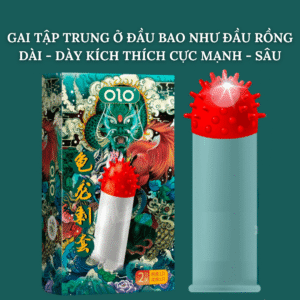 Bao cao su gai mềm lớn Olo Rùa Rồng Bao cao su gai siêu mỏng