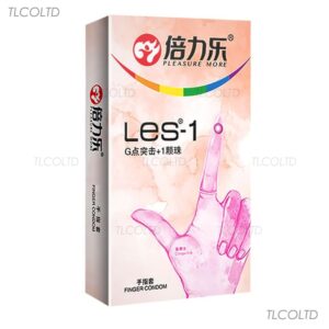 Bao cao su ngón tay Les 1 Pleasure More, bao cao su bi hạt ngọc trai, bcs ngón tay cao cấp