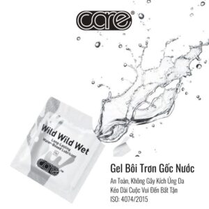 Gel bôi trơn CARE LATEX gốc nước tăng cảm giác an toàn dạng gói 5ml tiện dụng