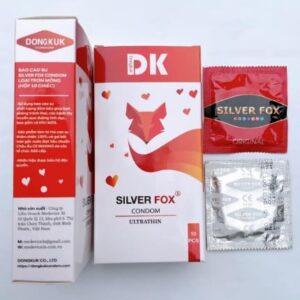 Hộp 10 Bao Cao Su Siêu Mỏng Trơn DK SILVER FOX
