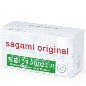Hộp 12 cái Bao cao su siêu mỏng SAGAMI Original 0.02